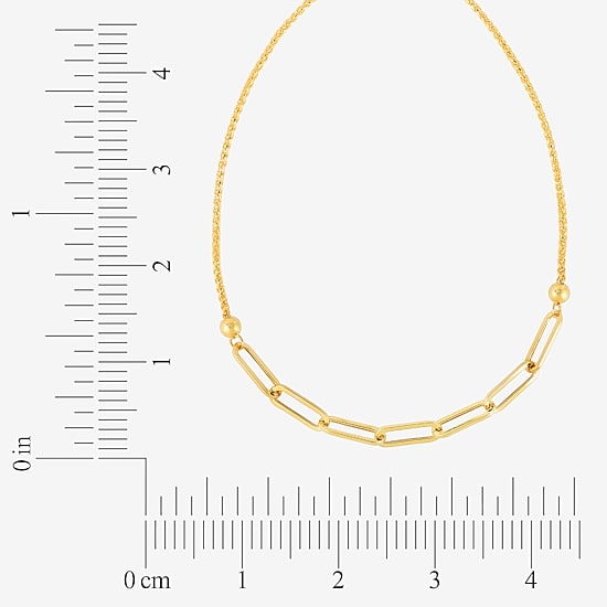 Gold Addiction Womens 14K Gold 9 1/4 Inch Wheat Chain Bracelet