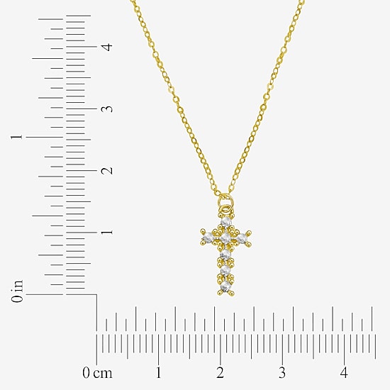 Cross Unisex Adult 14K Gold Cross 18 Inch Pendant Necklace