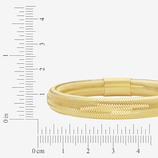 Unisex Adult 14K Gold Bangle Bracelet