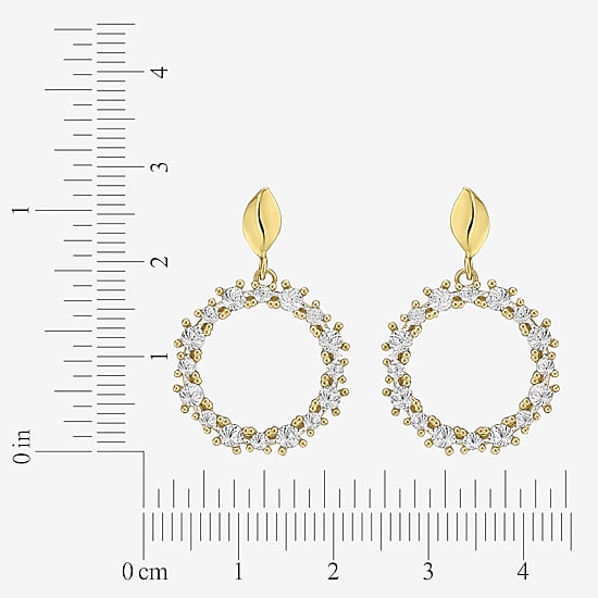 Womens 14K Gold Drop Earrings