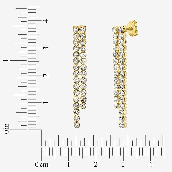 Womens 14K Gold Drop Earrings