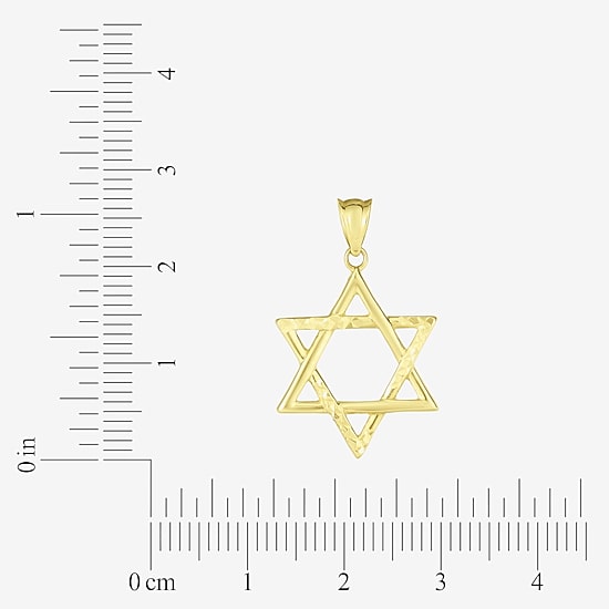 Religious Jewelry Star Of David Unisex Adult 14K Gold Star Pendant