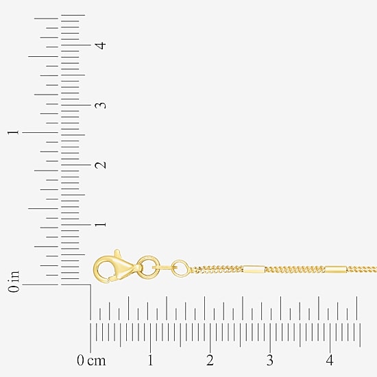 Womens 14K Gold 18 Inch Chain Necklace