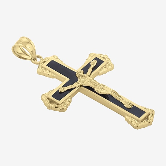 Religious Jewelry Cross Unisex Adult 14K Gold Cross Pendant