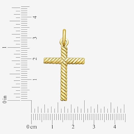 Religious Jewelry Cross Unisex Adult 14K Gold Cross Pendant
