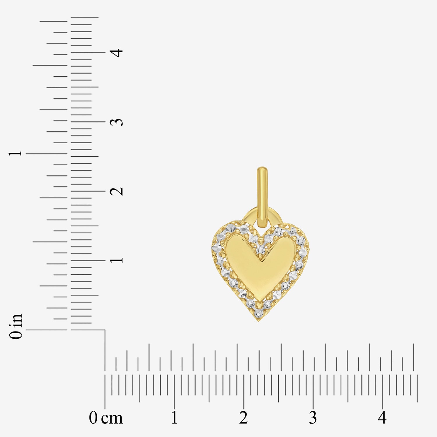 Unisex Adult 14K Gold Heart Pendant
