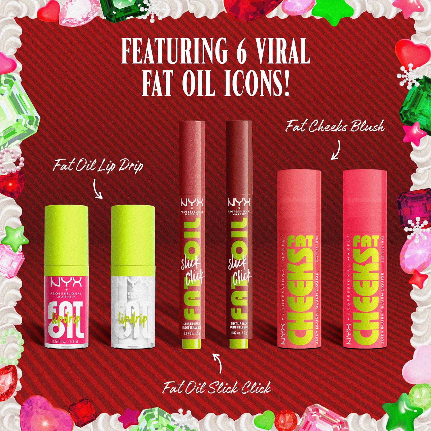 NYX Professional Makeup Fat Oil Kit (value $64)