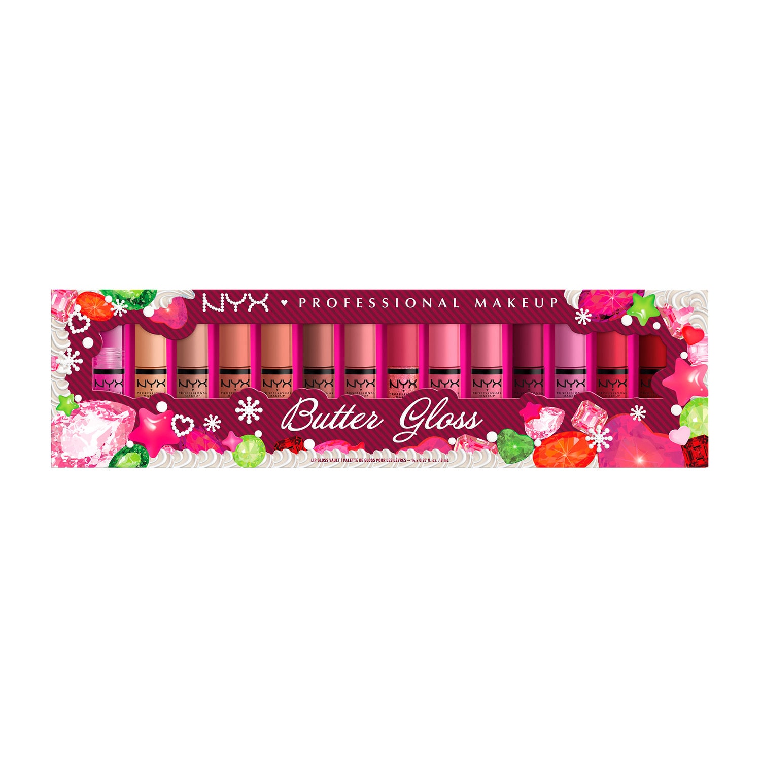 NYX Professional Makeup Butter Gloss Vault (value $84)