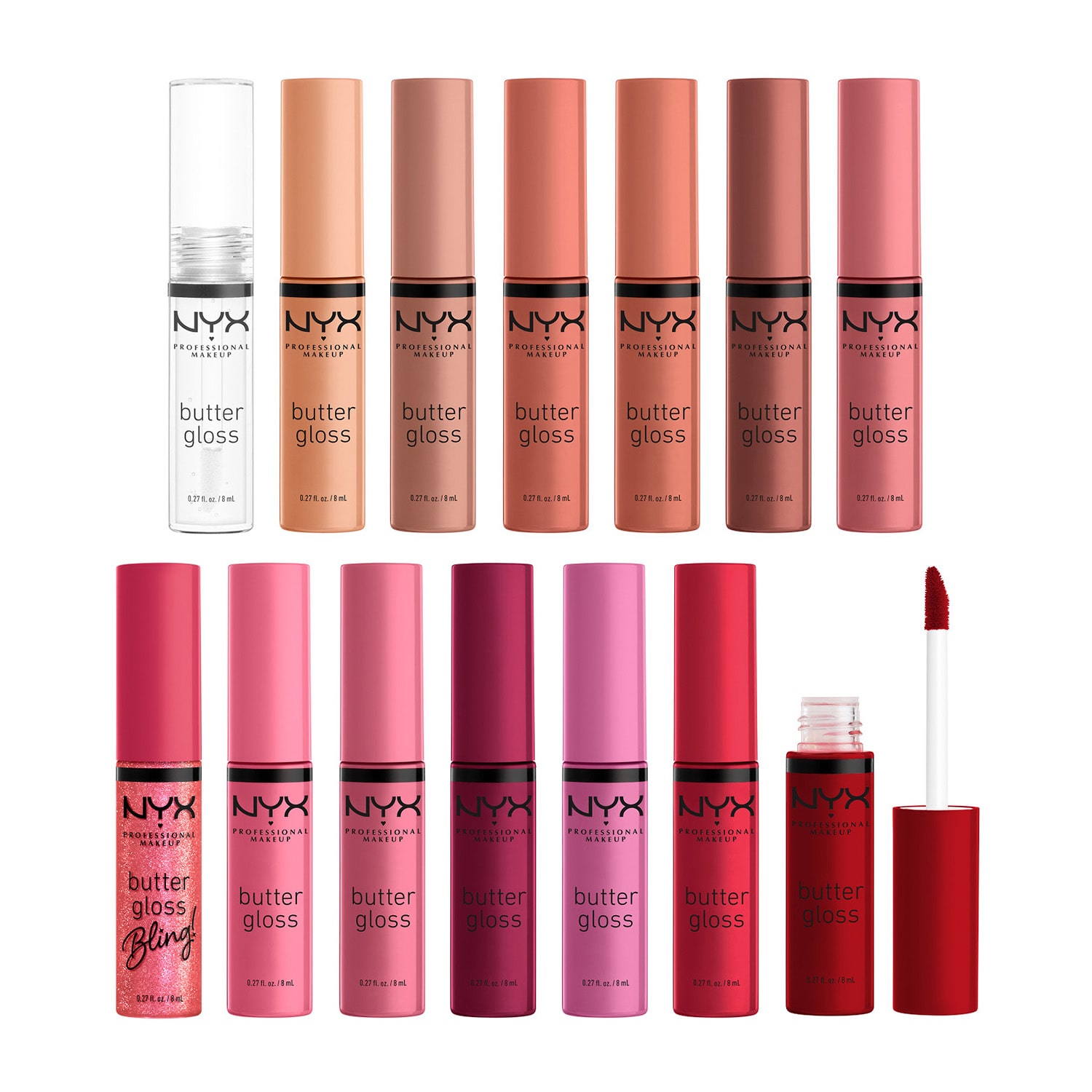 NYX Professional Makeup Butter Gloss Vault (value $84)