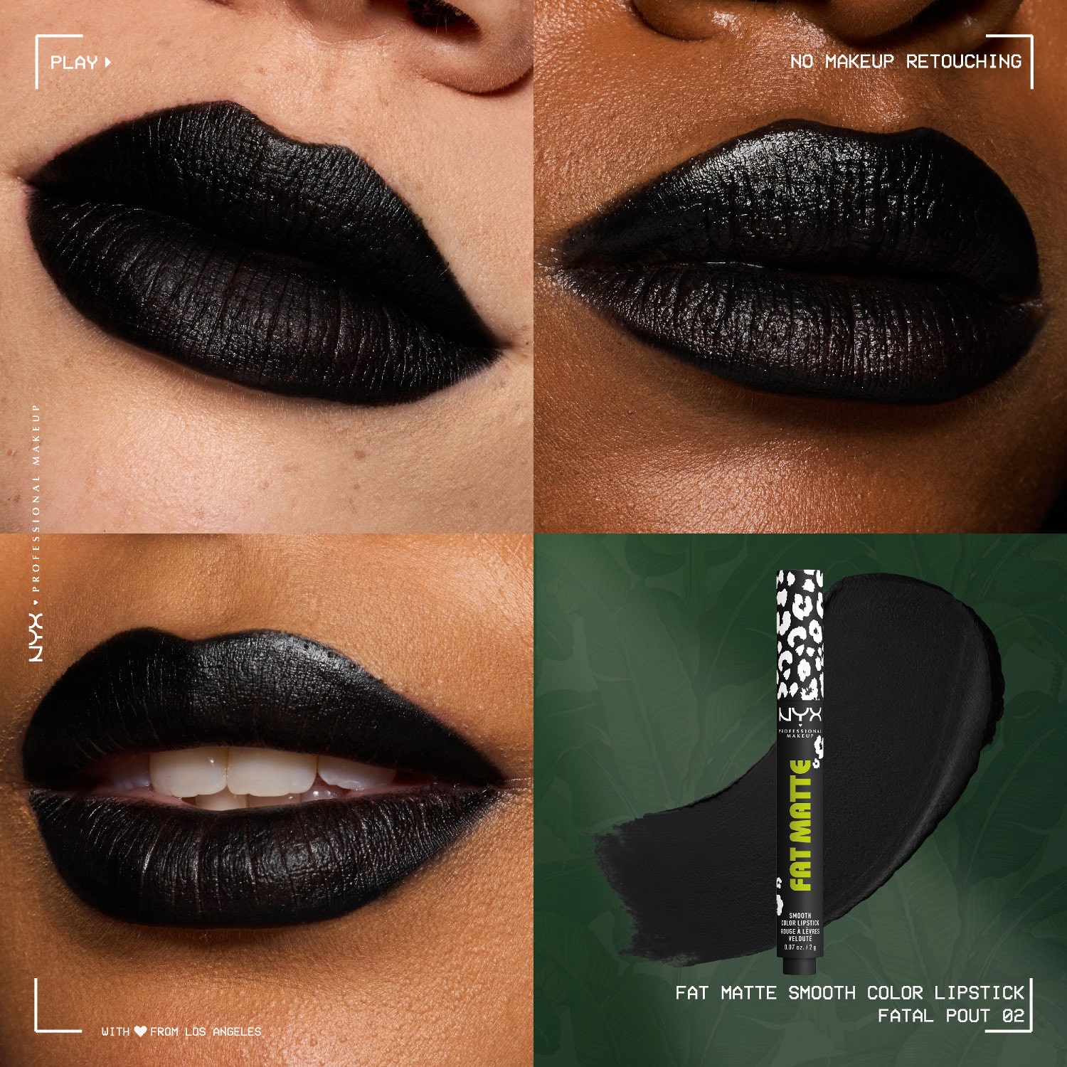 NYX Professional Makeup Party Animals Fat Matte Smooth Color Lipstick