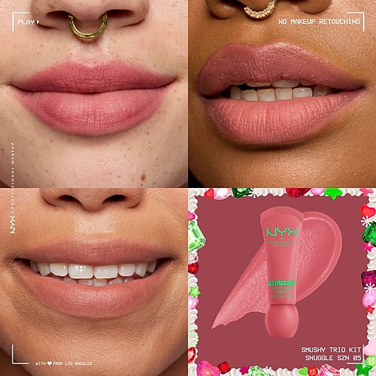 NYX Professional Makeup Smush Matte Lip Balm Trio (value $27)