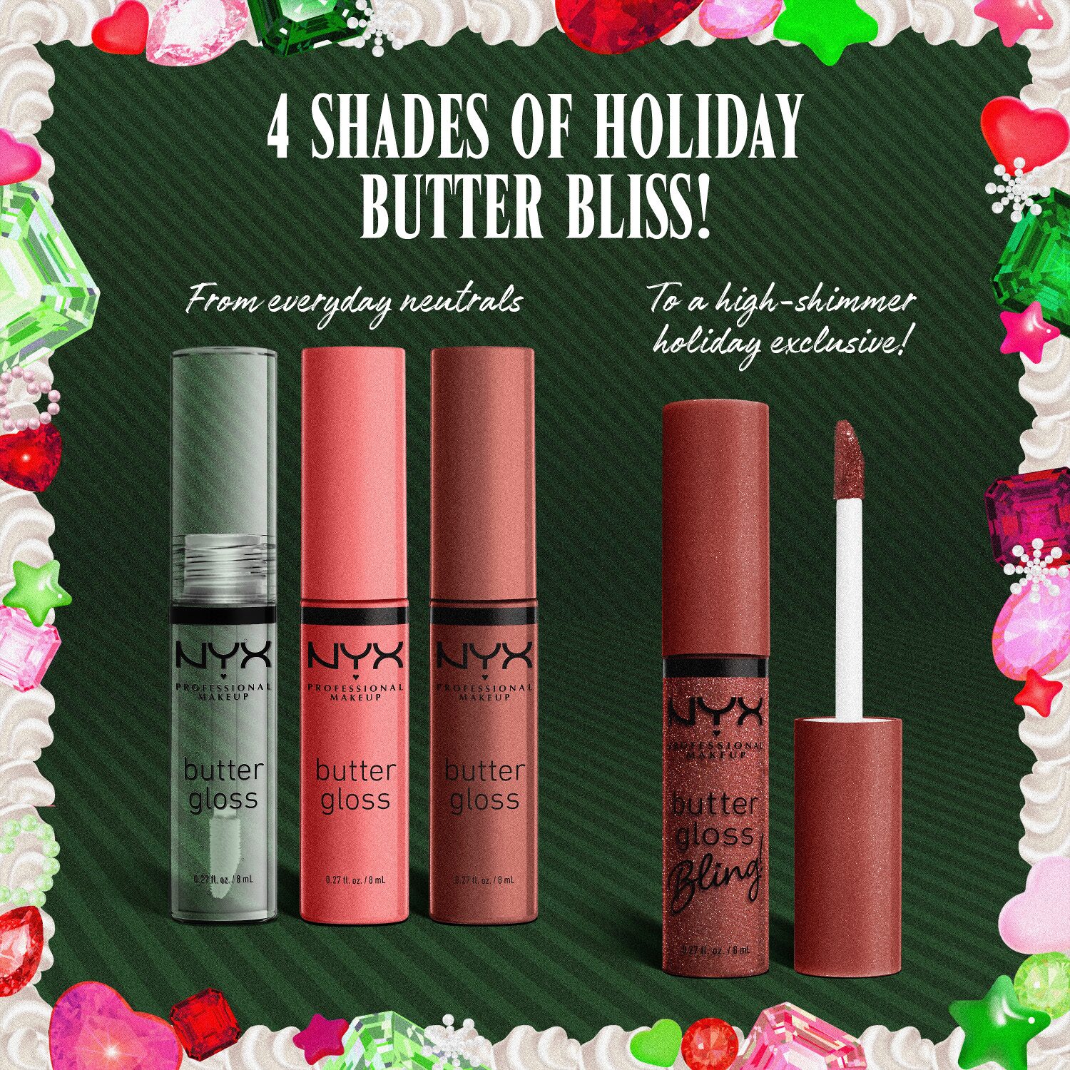 NYX Professional Makeup Butter Gloss Lip Gloss Kit (value $24)