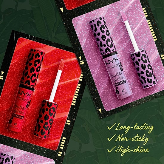 NYX Professional Makeup Party Animals Butter Gloss Bling Metallic (Limited Edition)