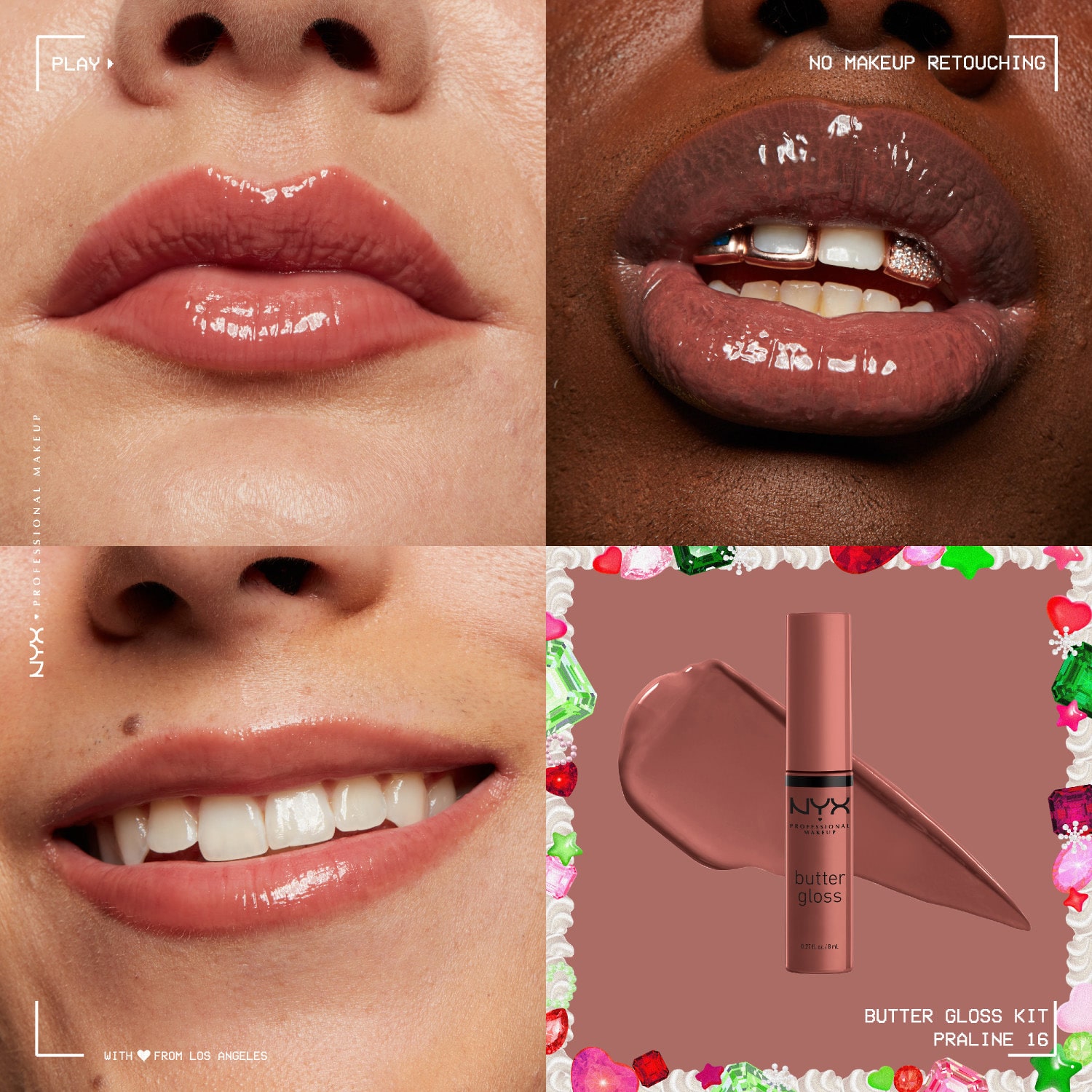 NYX Professional Makeup Butter Gloss Lip Gloss Kit (value $24)