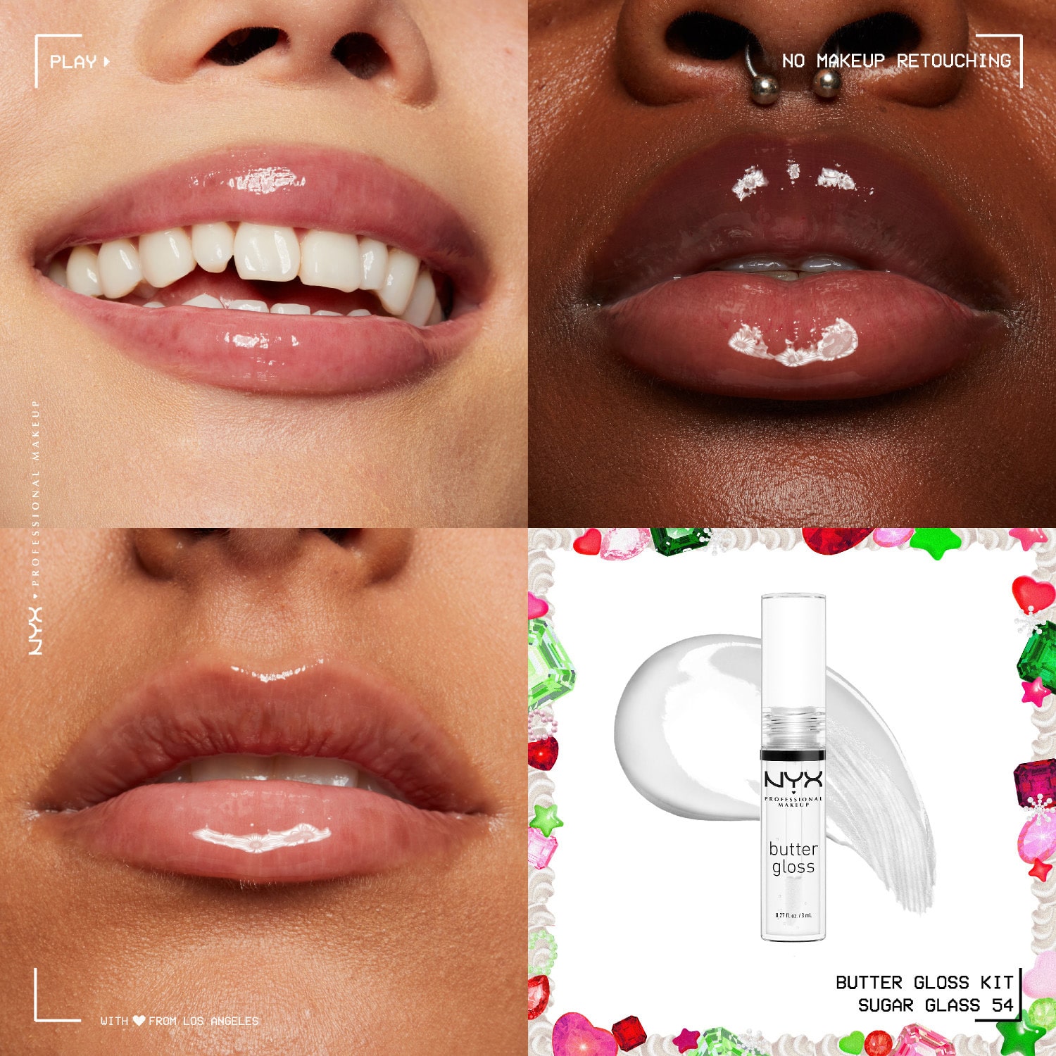 NYX Professional Makeup Butter Gloss Lip Gloss Kit (value $24)