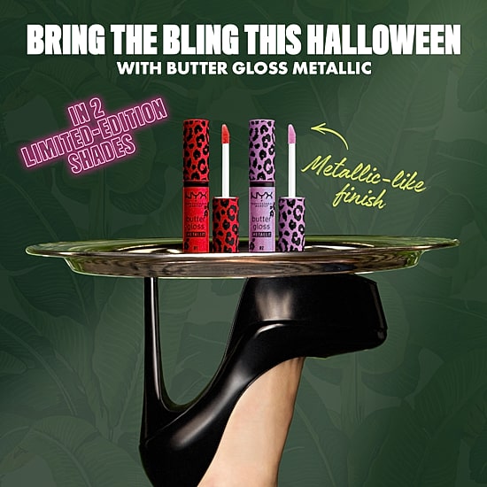NYX Professional Makeup Party Animals Butter Gloss Bling Metallic (Limited Edition)