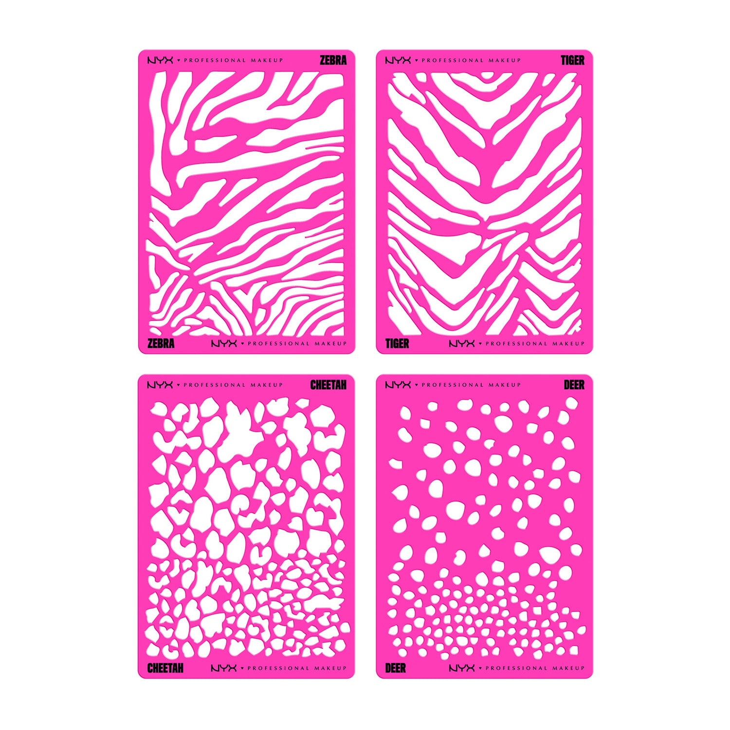 NYX Professional Makeup Party Animals Stencils Kit (Limited Edition)