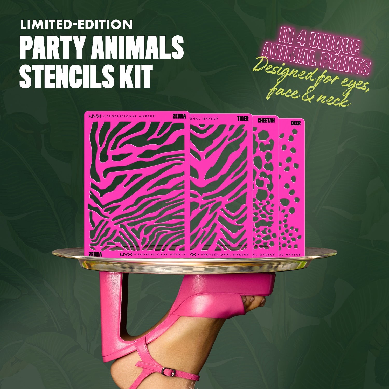 NYX Professional Makeup Party Animals Stencils Kit (Limited Edition)