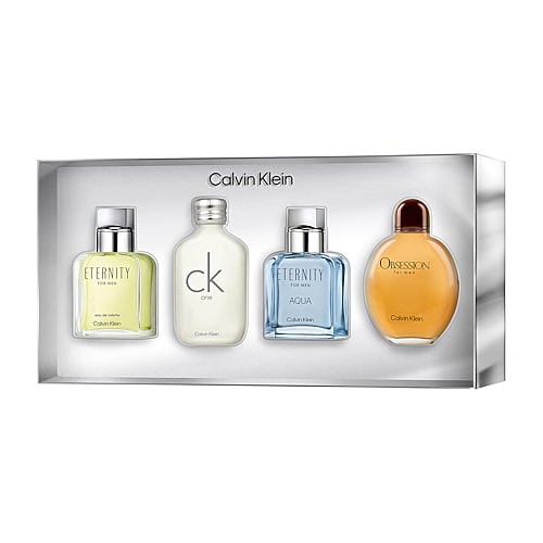Calvin Klein Menâs Eau de Toilette Mini Cologne Discovery Gift Set ($112 Value), One Size, Set