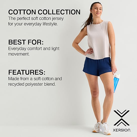 Xersion Womens Crew Neck Sleeveless Active Plus Tank Top