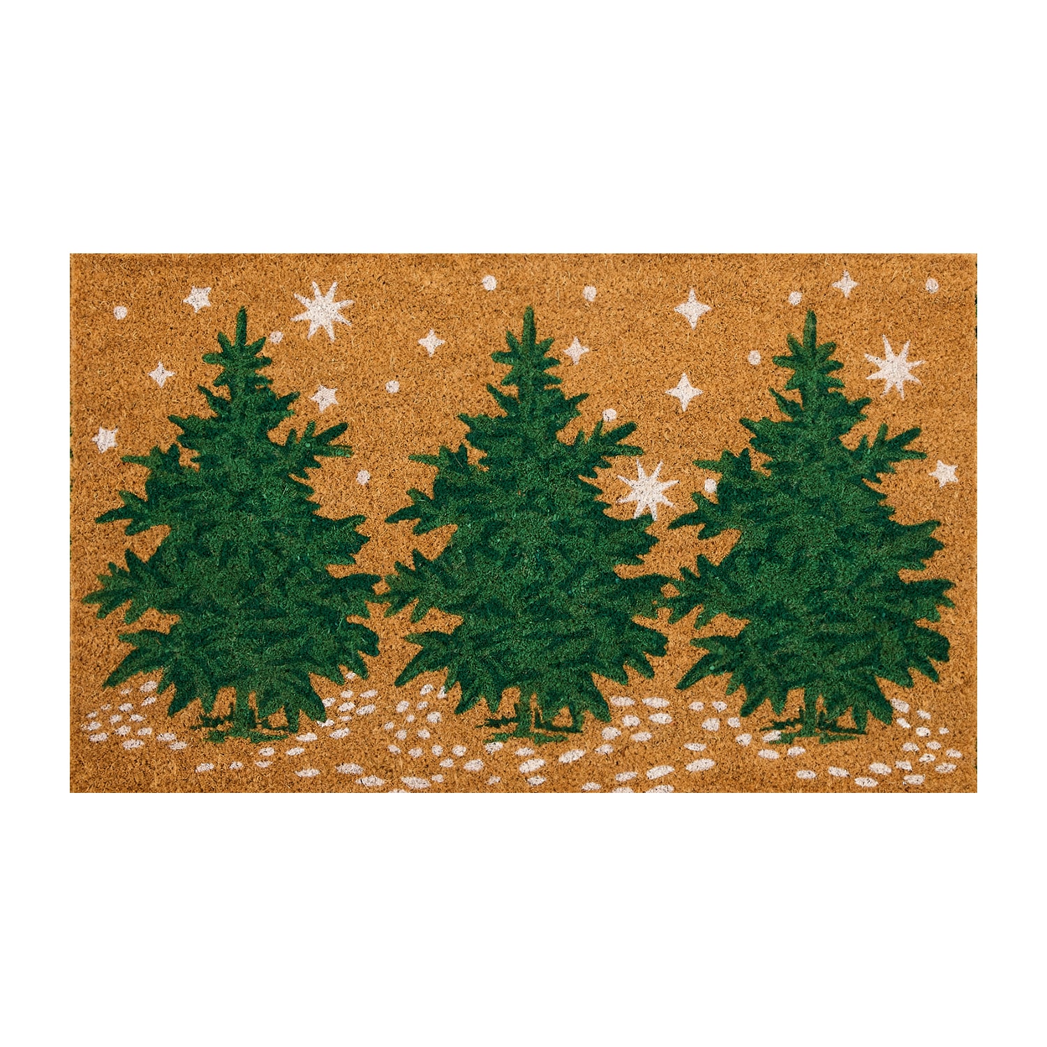 North Pole Trading Co. Christmas Tree 2pc Set 24"X36" Indoor Outdoor Rectangular Doormat