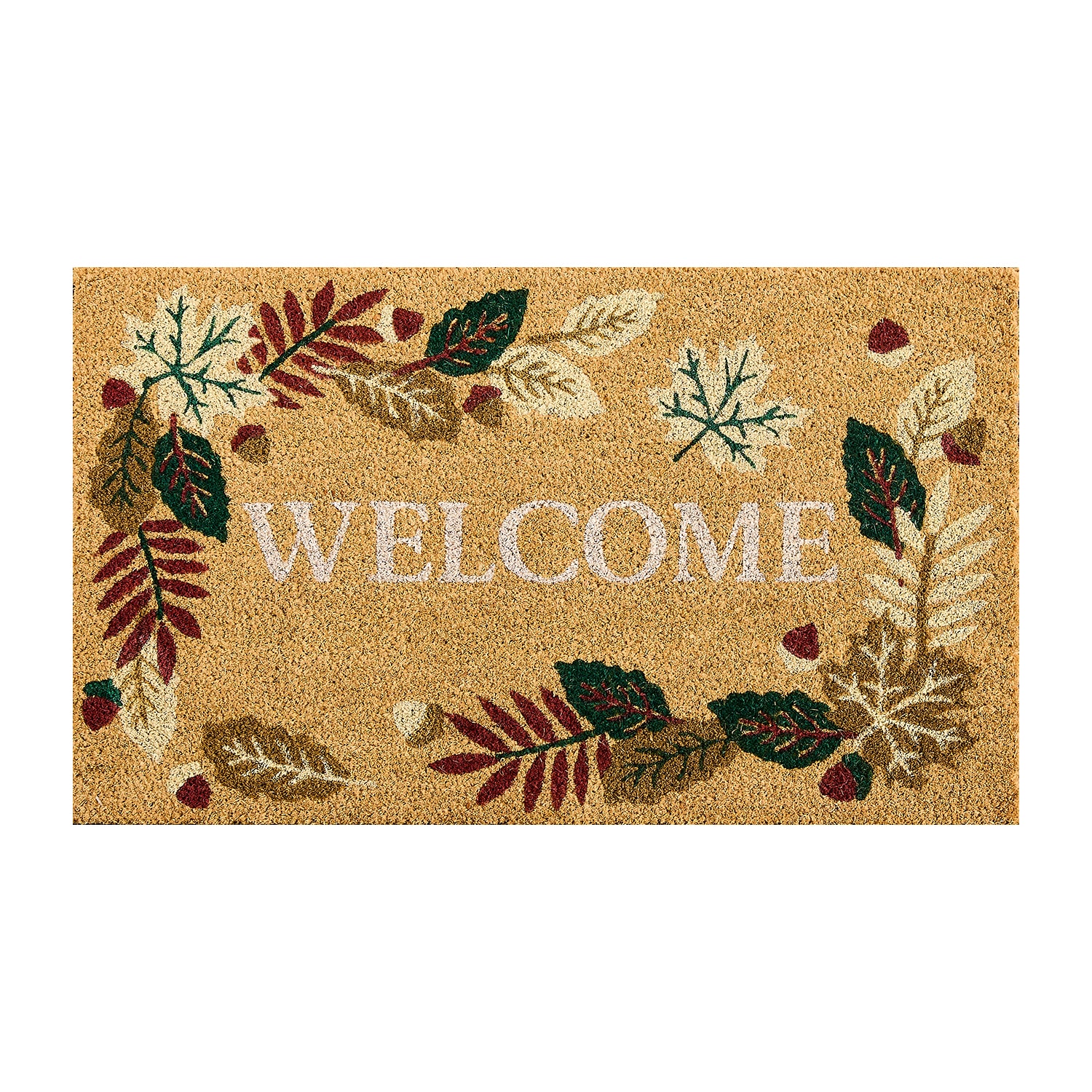 Layerings Welcome Layered 2pc Set 24"X36" Indoor Outdoor Rectangular Doormat
