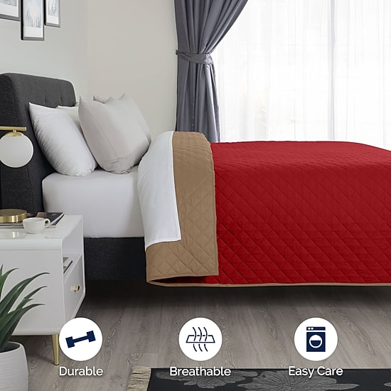 Martex Solid Reversible Coverlet