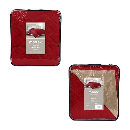 Martex Solid Reversible Coverlet