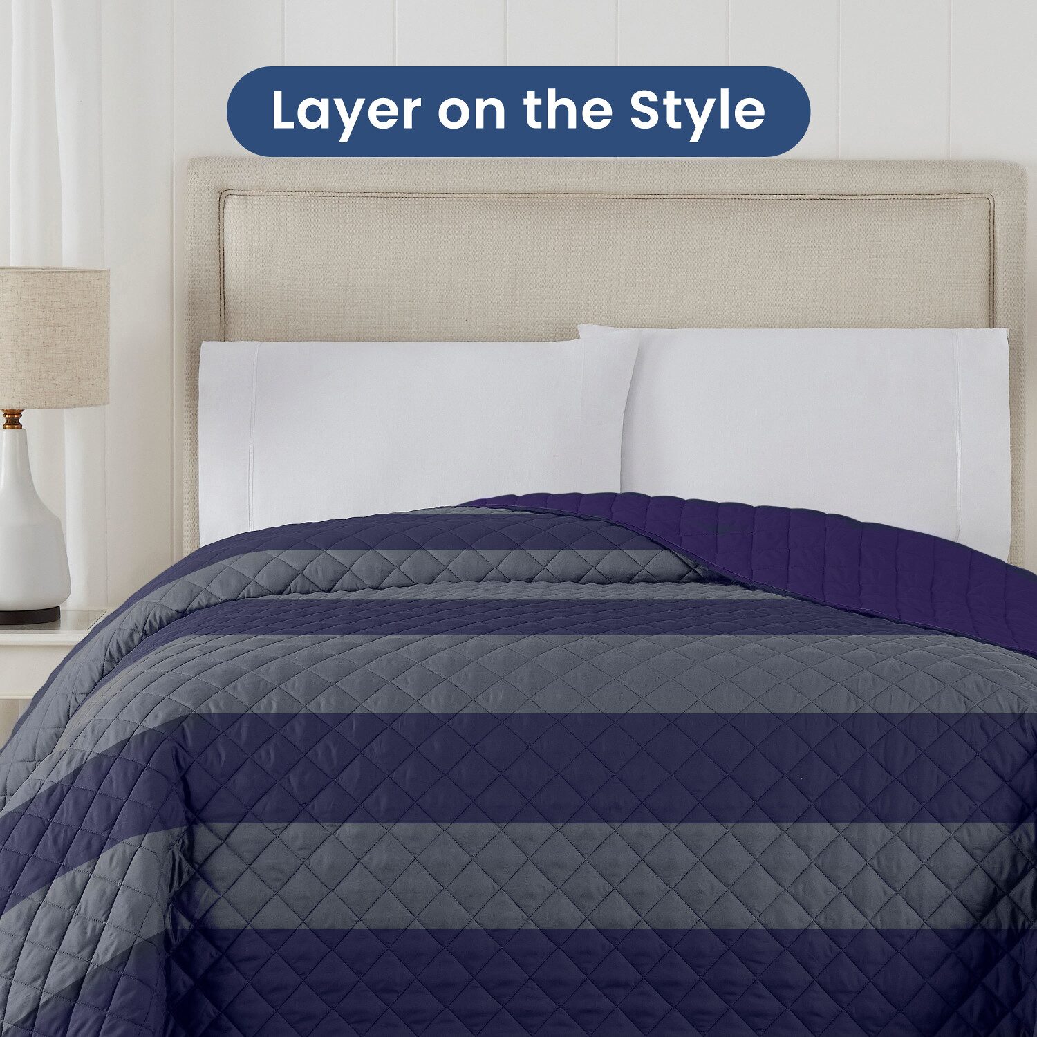 Martex Rugby Stripe Coverlet