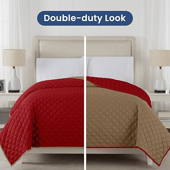 Martex Solid Reversible Coverlet