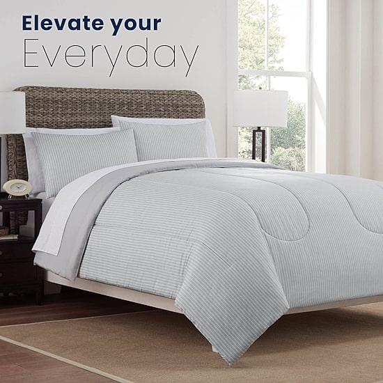 Martex Pinstripe Midweight Comforter Set
