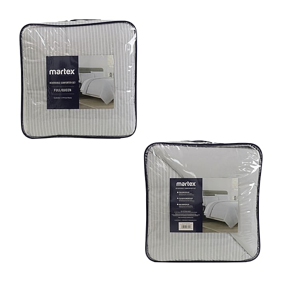Martex Pinstripe Midweight Comforter Set