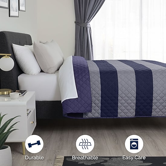 Martex Rugby Stripe Coverlet