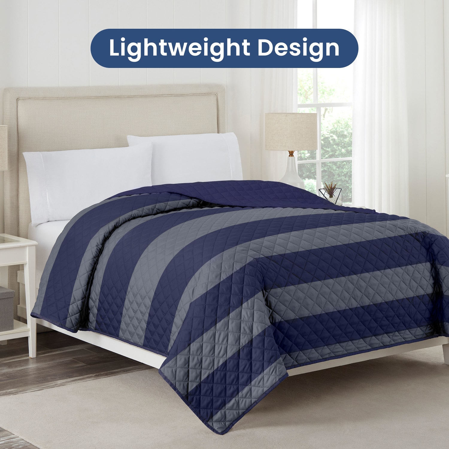 Martex Rugby Stripe Coverlet
