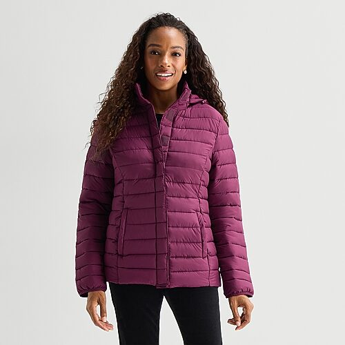 St. John's Bay Womens Plus Jacket In Red