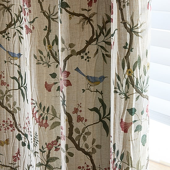 Max Blackout Crestview Crushed Print Grommet Top 100% Blackout Single Curtain Panel