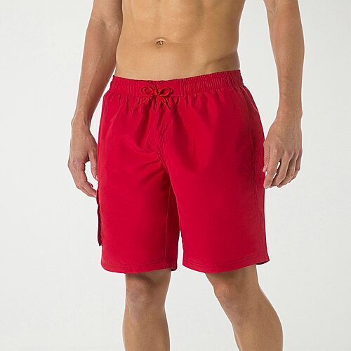 Dolfin Mens Quick Dry Swim Shorts In Red