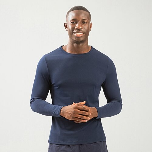 Dolfin Mens Quick Dry Rash Guard Swimsuit Top In Blue