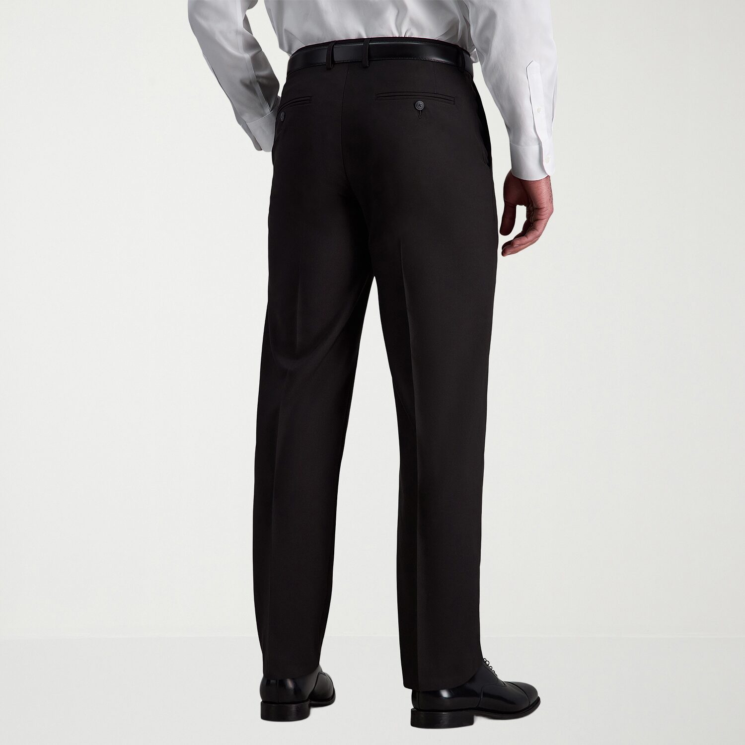 Haggar Smart Wash With Repreve Mens Stretch Fabric Classic Fit Flat Front Suit Pant