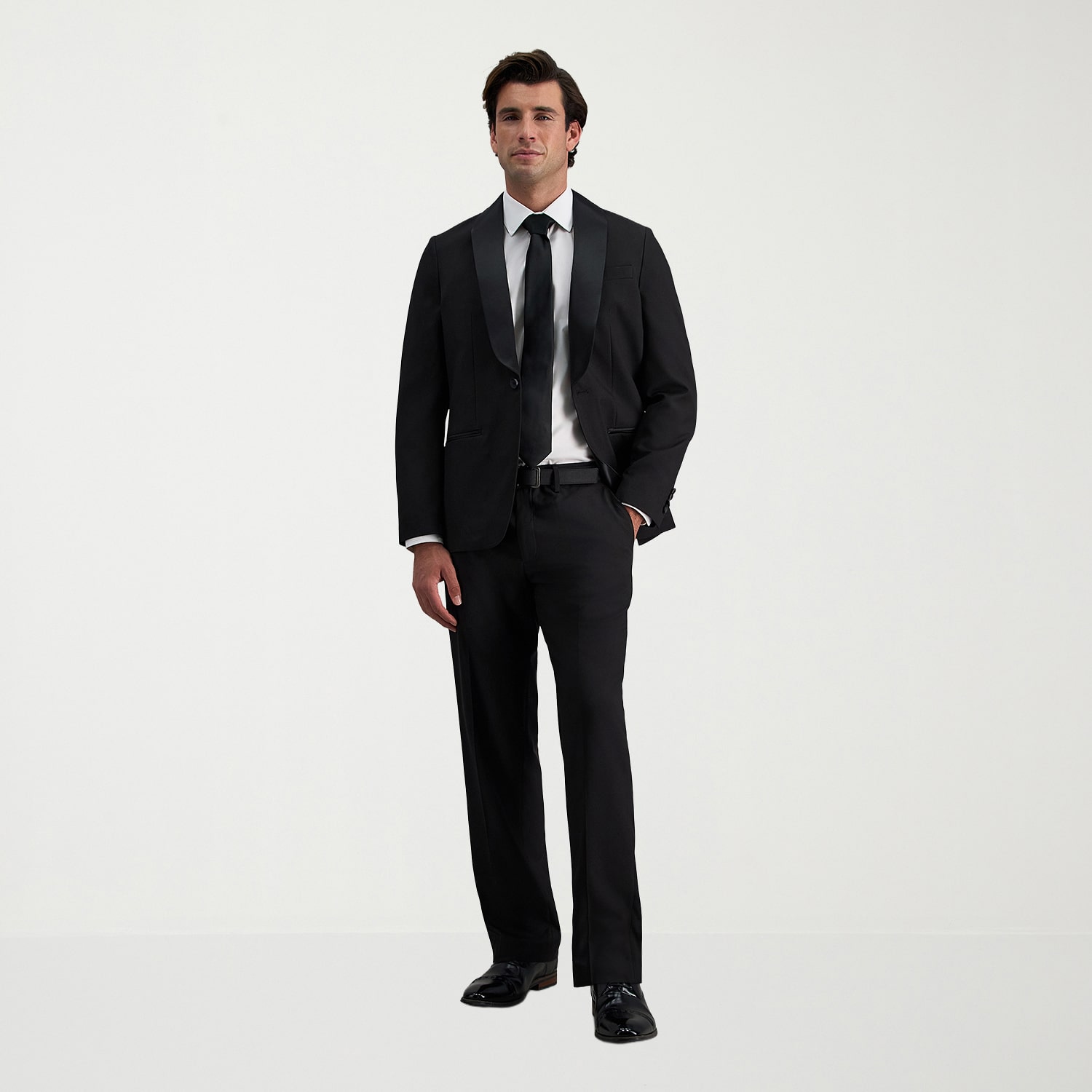 Haggar Premium Comfort Mens Straight Fit Dress Flat Front Pant