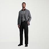 Haggar Cool Right Performance Flex Mens Classic Fit Flat Front Pant