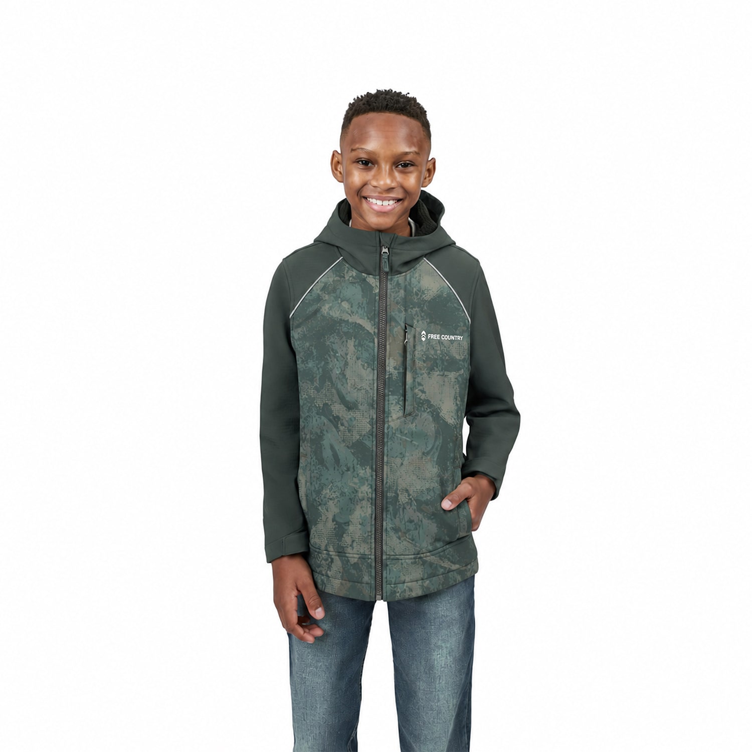 Free Country Little & Big Kid Boys Midweight Softshell Jacket