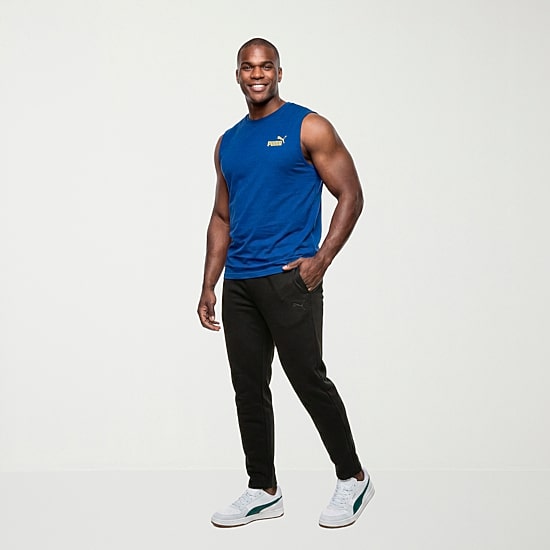 PUMA Mens Crew Neck Sleeveless Big and Tall Muscle T-Shirt