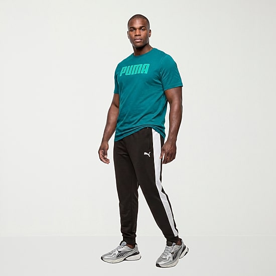 PUMA Mens Crew Neck Short Sleeve Regular Fit Big and Tall Graphic T-Shirt