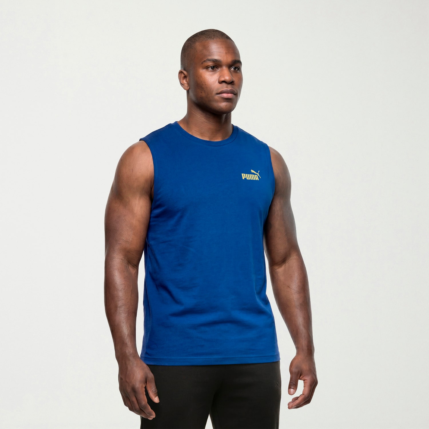 PUMA Mens Crew Neck Sleeveless Big and Tall Muscle T-Shirt