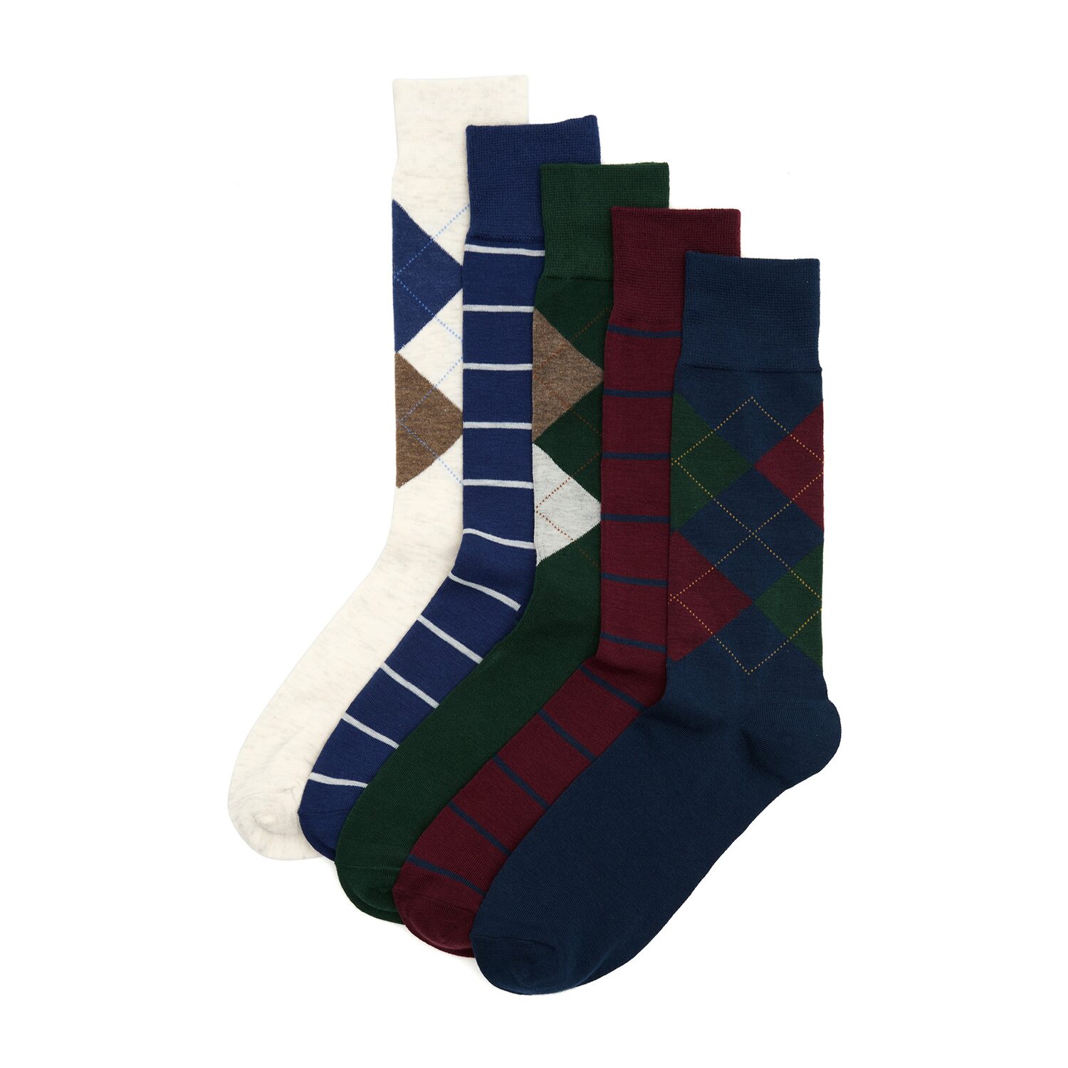 Stafford Mens 5-pc. Crew Socks