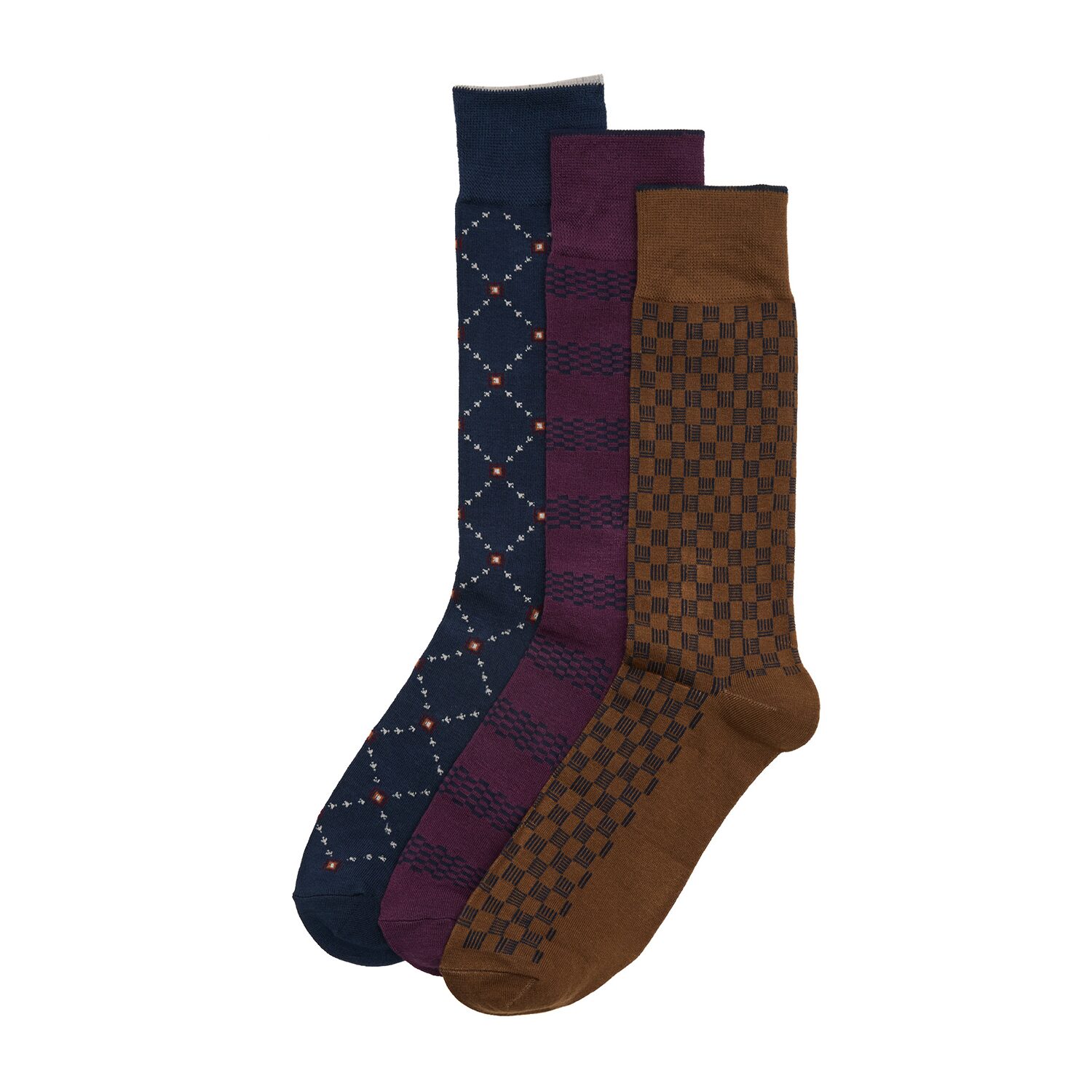 Stafford Mens 3-pc. Crew Socks