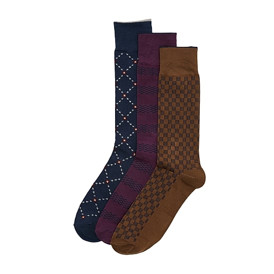 Stafford Mens 3-pc. Crew Socks