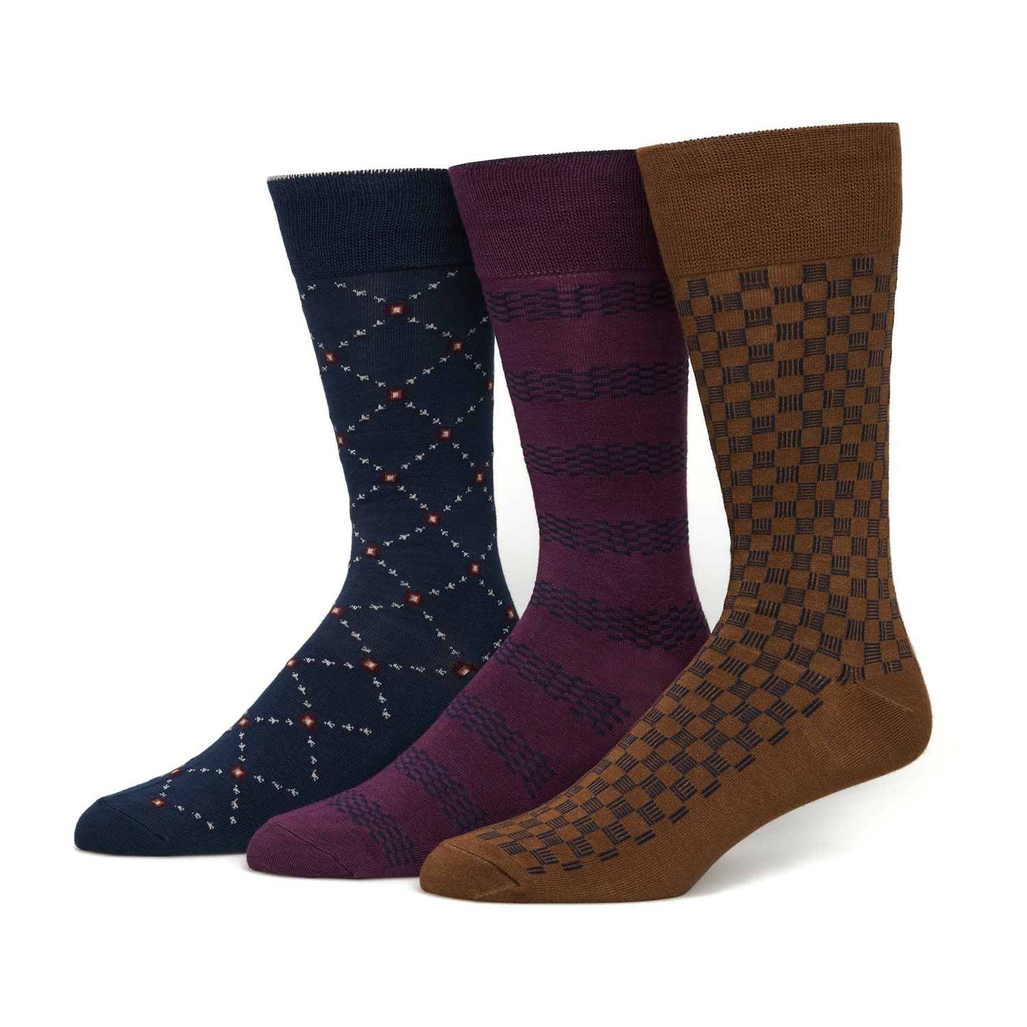 Stafford Mens 3-pc. Crew Socks