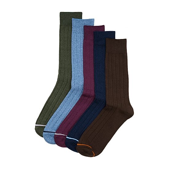 Stafford Mens 5-pc. Crew Socks